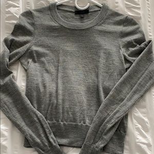 Gray J. Crew Marino Wool Sweater, Size XS